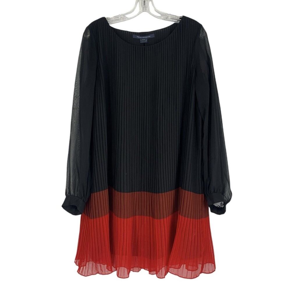 French Connection Pleated Color Block Swing Dress… - image 4